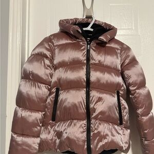 Sam Edelman Pink Quilted Puffer Jacket with Hood